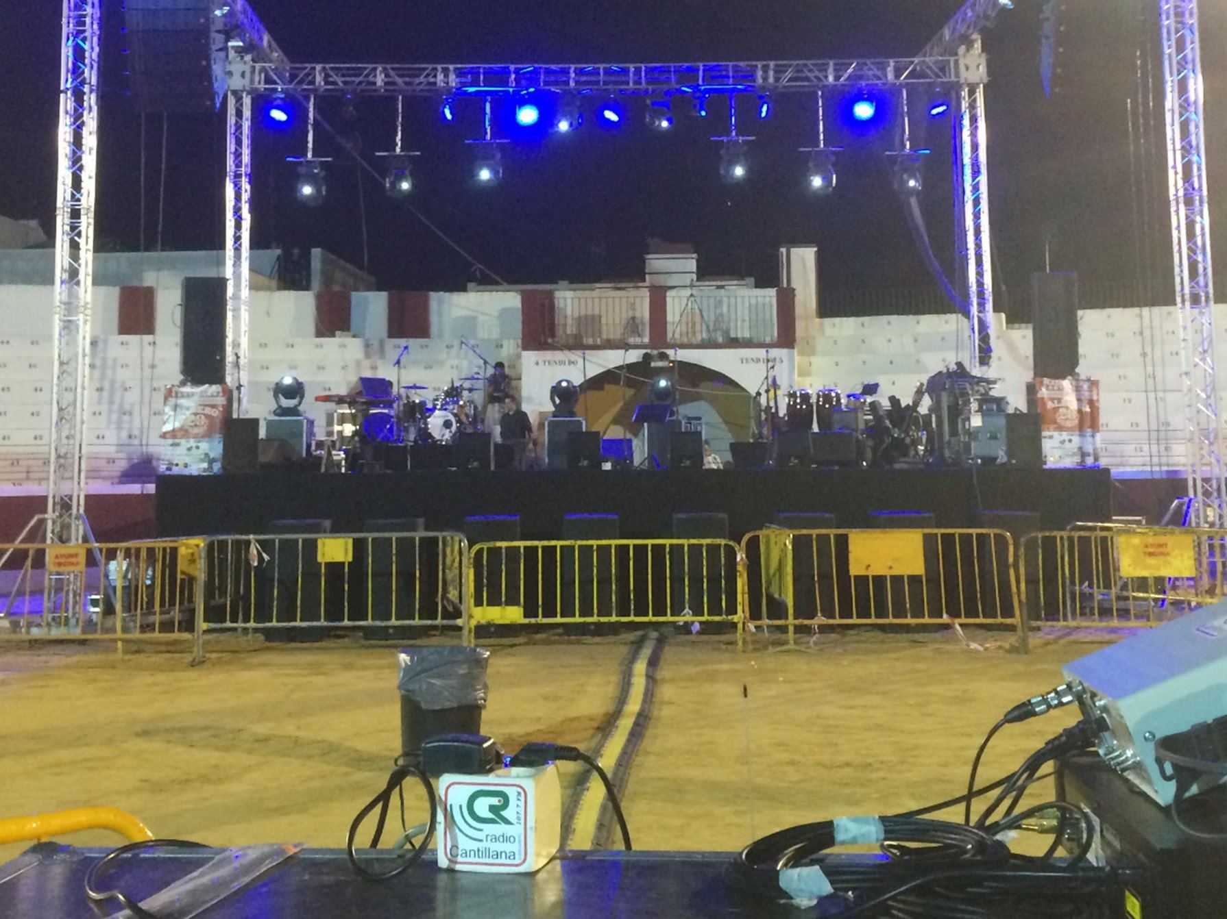 preparación acústica de evento